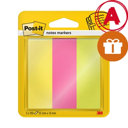 Obrázek Bloček  76x25 3 barvy  Post-It 671/3