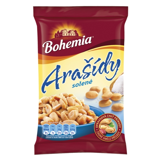 Obrázek Arašídy solené Bohemia 100 g