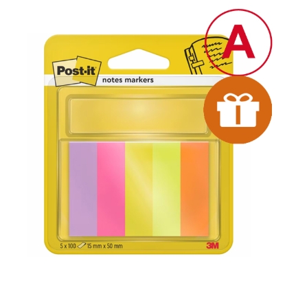 Obrázek Bloček 50x15 5 barev / 100 lPost-It 670/ 5ks