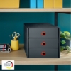 Obrázek Box zásuvkový Leitz Click&Store Cosy, 3 zásuvky - sametově šedá